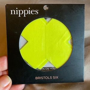 ♥️NWT Nippies Pasties, Neon Yellow X’s
